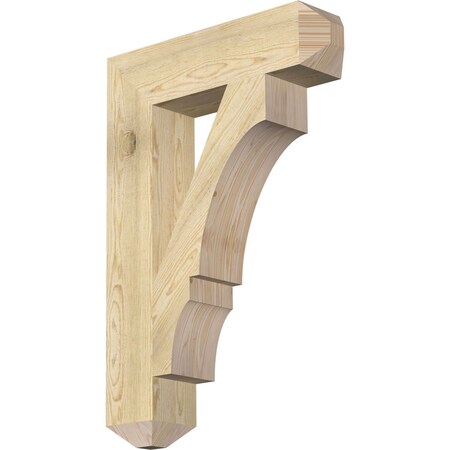 Ekena Millwork Balboa Craftsman Rough Sawn Bracket, Douglas Fir, 6"W x 26"D x 38"H BKT06X26X38BOA04RDF